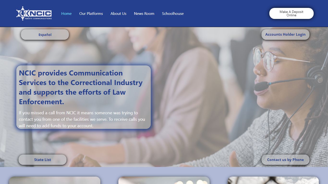 NCIC Video Visitation - NCIC Inmate Communications