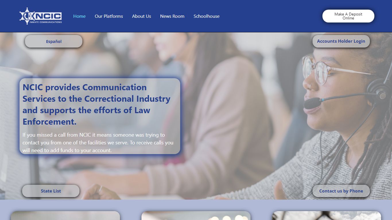 Put money on phone for Jail calls | NCIC - NCIC Inmate Communications
